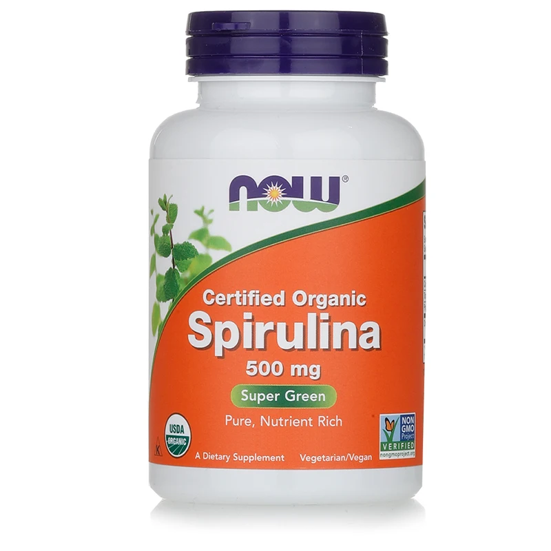 Спирулина в таблетках/детокс для похудения/спирулина от Now 500 мг/диетические антиоксиданты Now Detox 50 мг на.