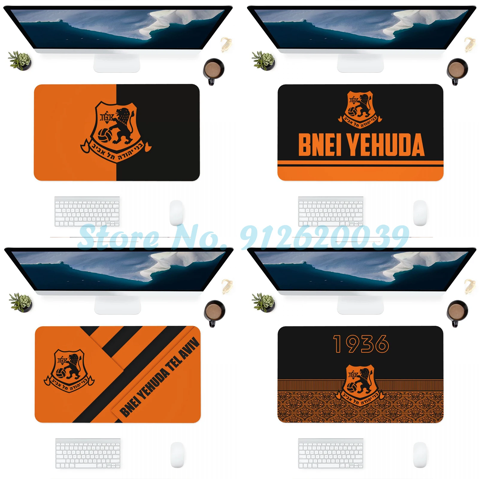 

Bnei Yehuda Tel Aviv Fc Large Gaming Mouse Pad with Non-Slip Rubber Base, Desk Keyboard Pad Mat Mousepad for Gamer Office Home