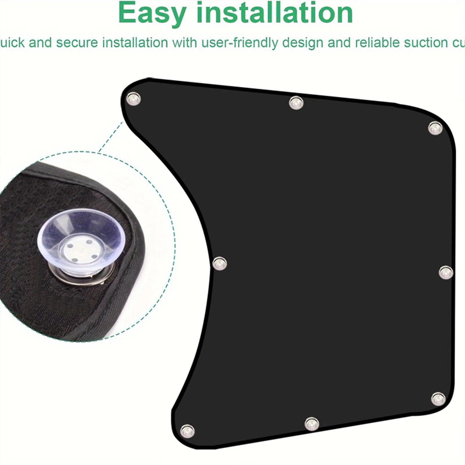 Черный автомобильный солнцезащитный козырек из цельного куска для защиты от