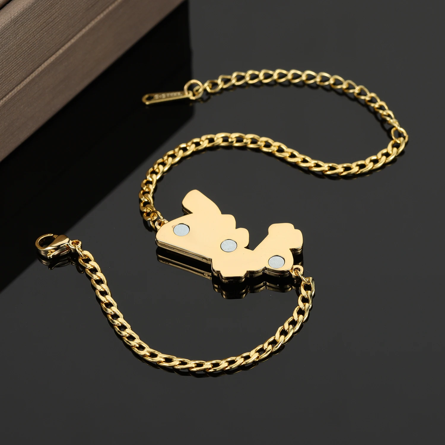 Новинка 2022 браслет с арабским именем терапевтический камень Золотая табличка