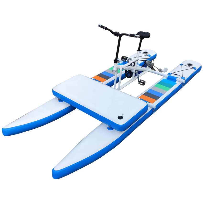 Spatium 2022 New Collection Water Bike Single Double Portable Fishing Surf Hydrofoil Pontoons Pedal Boats Inflatable Water Bike
