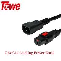iec 320 c13 to c14 c14 to c19 c13 to c20 c19 to c20 self locking power extension cords 1 8m 1 5mm%c2%b23 iec locking ac power cables