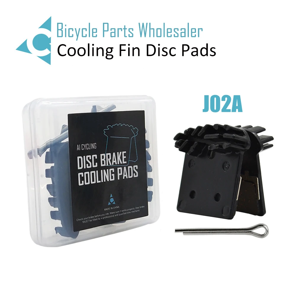 8PRS Bicycle COOLING FINS Ceramic Disc Brake Pads For Shimano J02A XTR M9000 M9020 Deore XT M8000 SLX M7000 Deore M6000