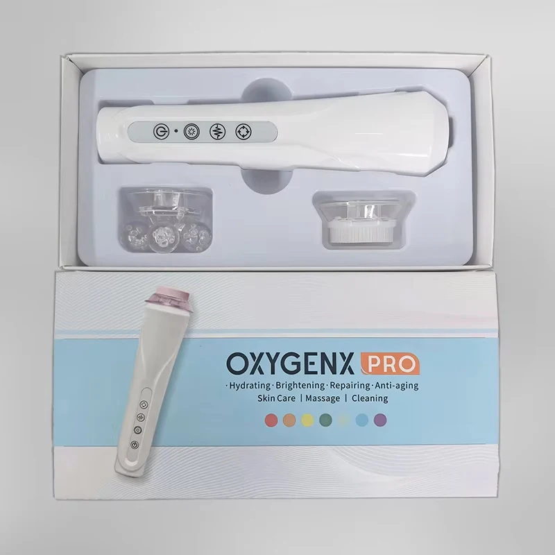 Мини-аппарат для очищения пор и омоложения кожи с LED-подсветкой, портативный кислородный барокамерный прибор для лица, осветляющий кожу (art.: 3920da5cb8646) - 3920da5cb8646