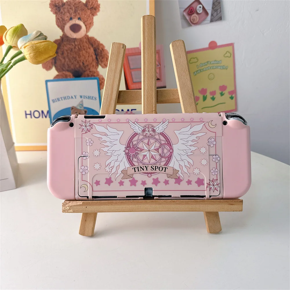 Милый защитный чехол с волшебным образовательным рисунком для Nintendo Switch Oled мужчин