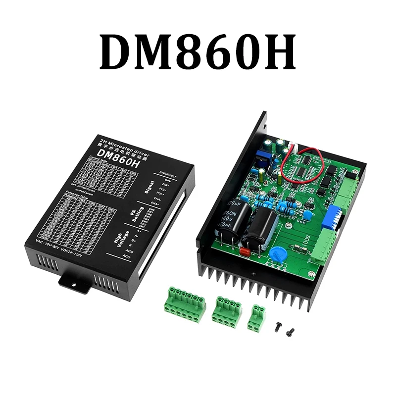 

Stepper Motor Driver DM860 DM860H Microstep DC 7.2A 24~80V Drive for 57 86 Stepper Motor Nema23 Nema34 3D Printer