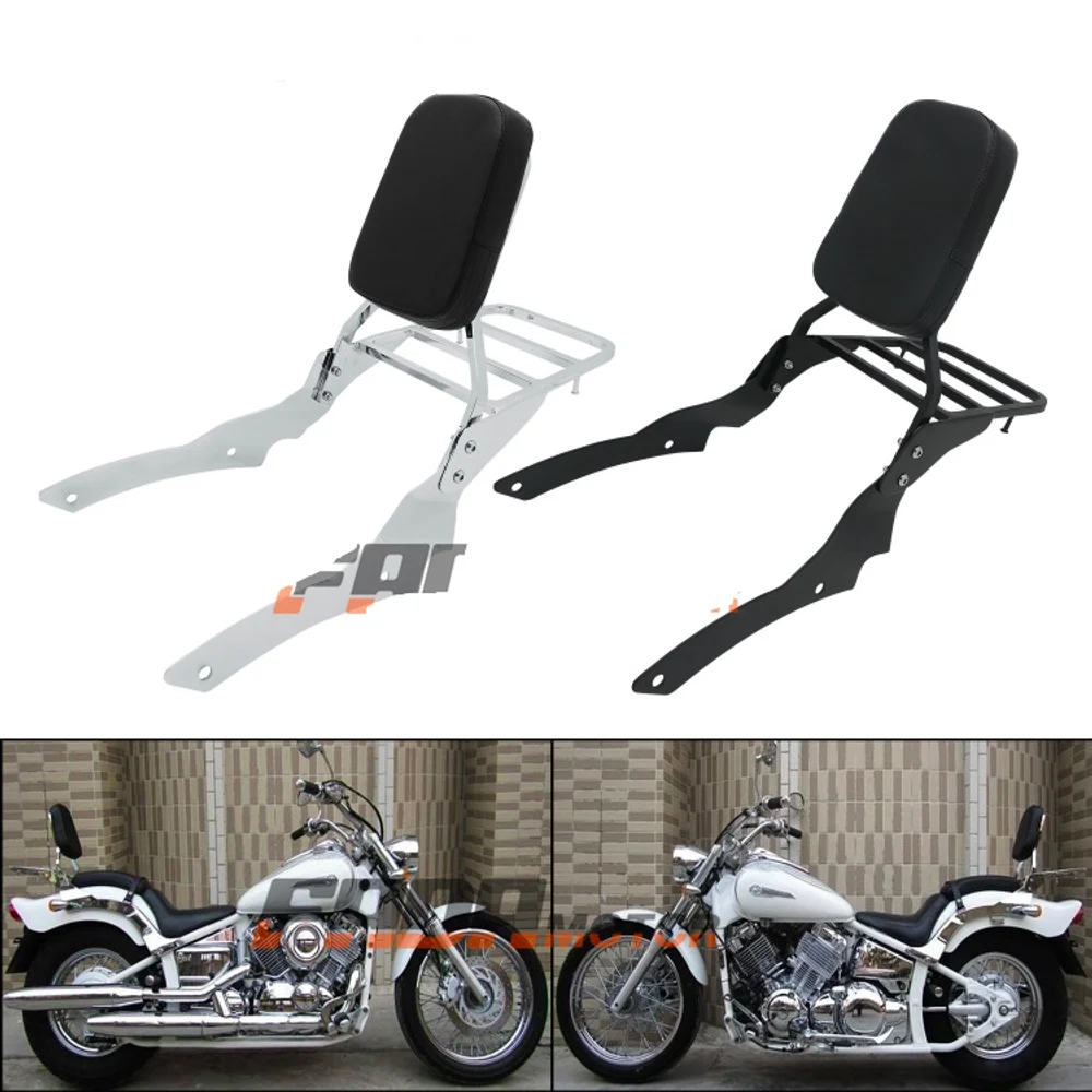 

Backrest Sissy Bar Luggage Rack Motorcycle Cruiser Bike For Yamaha Drag Star V-Star DS400 XVS400 XVS650 Custom 96-11