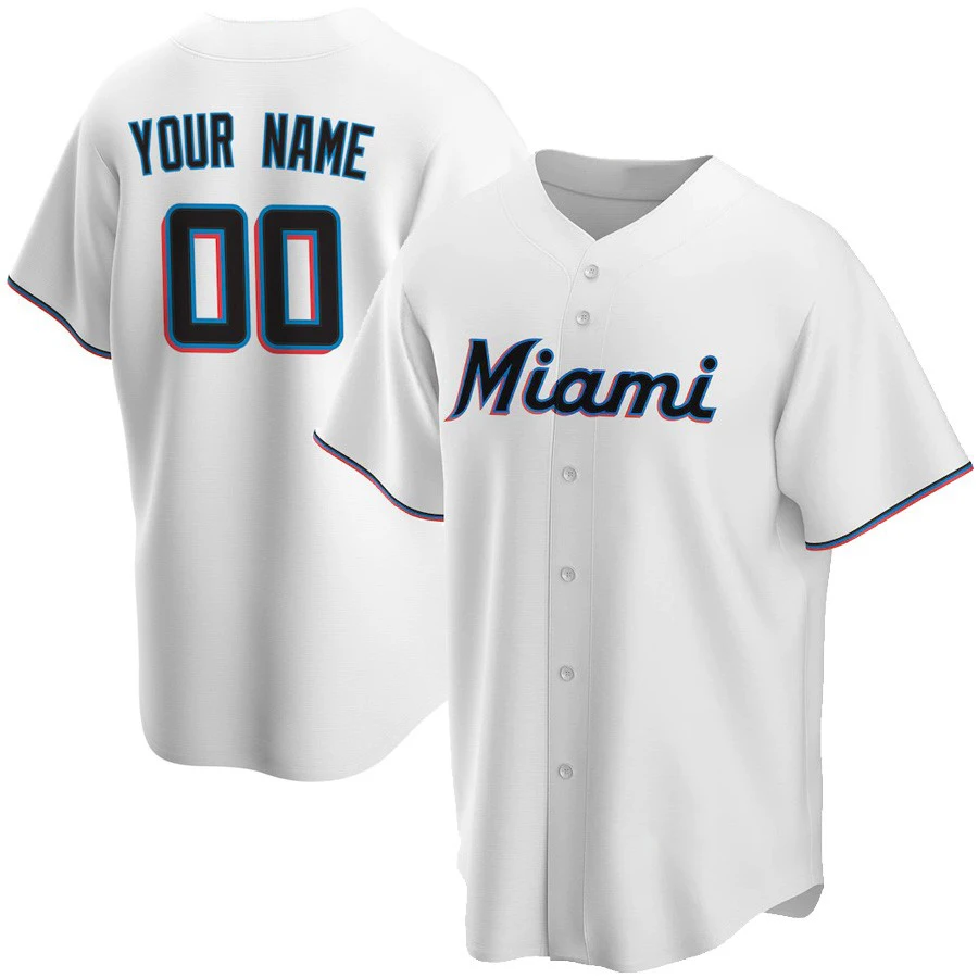 

Men's Miami Marlins Replica Team Baseball Jersey Men S-5XL Baseball T-shirt 2022 New Clothing Custom Jersey