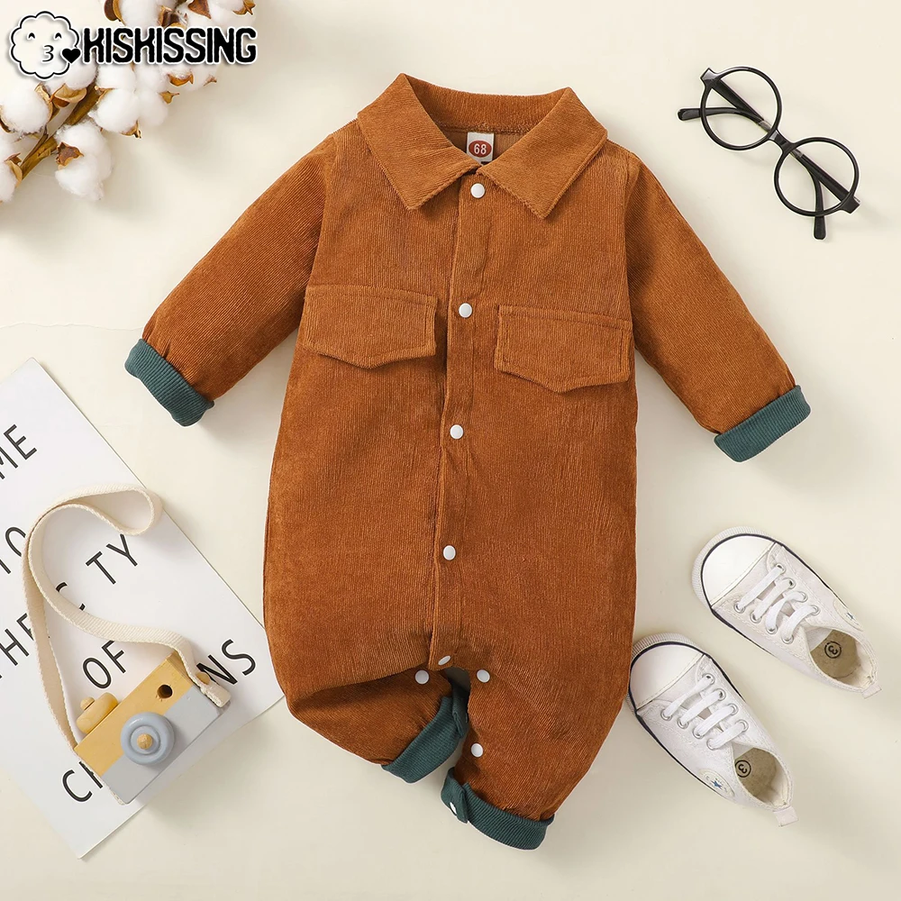 

KISKISSING Newborn Infant Baby Boys Girls Romper Playsuit Overalls Long Sleeved Todder Autumn Jumpsuit One piece Baby Clothes