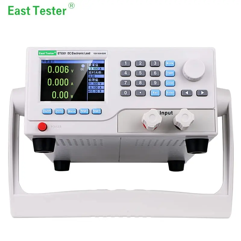 

DC Load Tester 30A 400W Electronic Programmable ET5300 150V 40A Single channel 200W ET5304 Dual channel Battery Testers