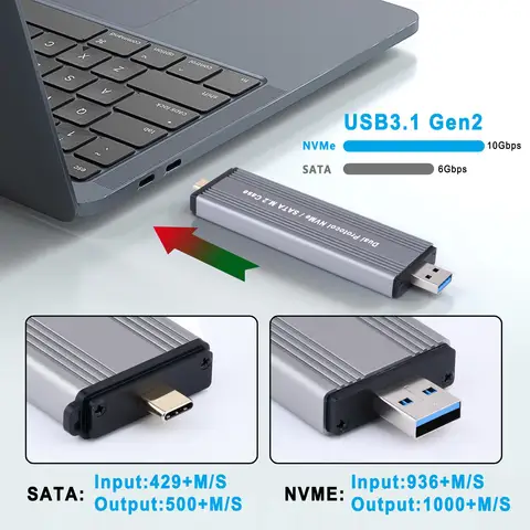 SAMGET Корпус SSD M2 USB3.1 Gen2