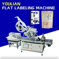 mt 160a desktop pouch bags labeling machine automatic ziplock stand up bag flat surface pouch applicator with paging machine