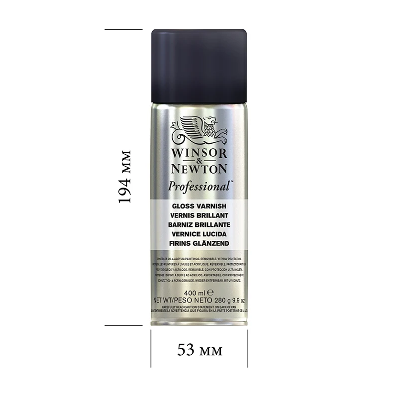 Lacquer покрывной for oil and acrylic glossy Winsor &amp Newton &quotprofessional&quot spray 400 ml |