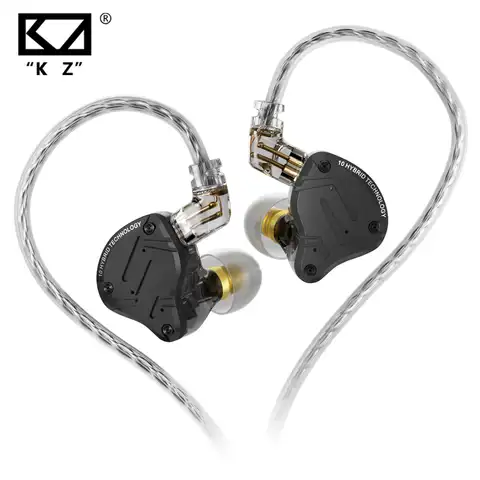 Проводные наушники KZ ZS10 Pro X In Ear проводные наушники, музыкальные наушники HiFi монитор с басом Earbuds, Спортивная гарнитура