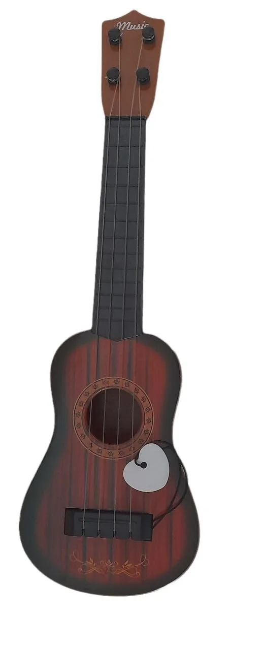 Мини-гитара четырехструнная с медиатором 32 см классическая |