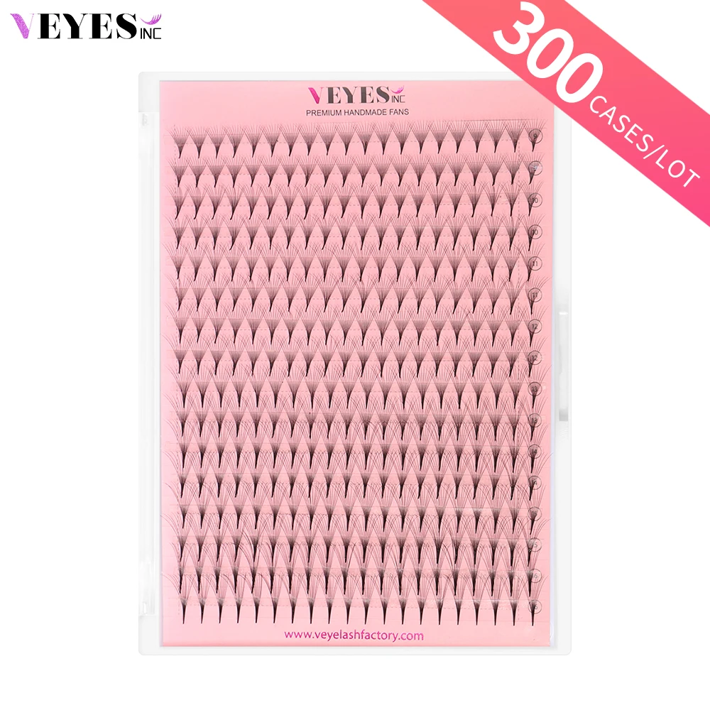 

Veyes Inc 300 Cases/Lot Premade Fans Lashes Eyelash Extensions Veyelash 320 Fans Slim Thin Pointy Base Russian Volume Fans Lash