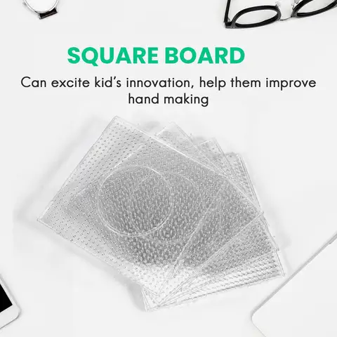 4шт ABC Clear 145x145 мм Квадратная большая доска Pegboards для Hama Fuse Perler из бисера