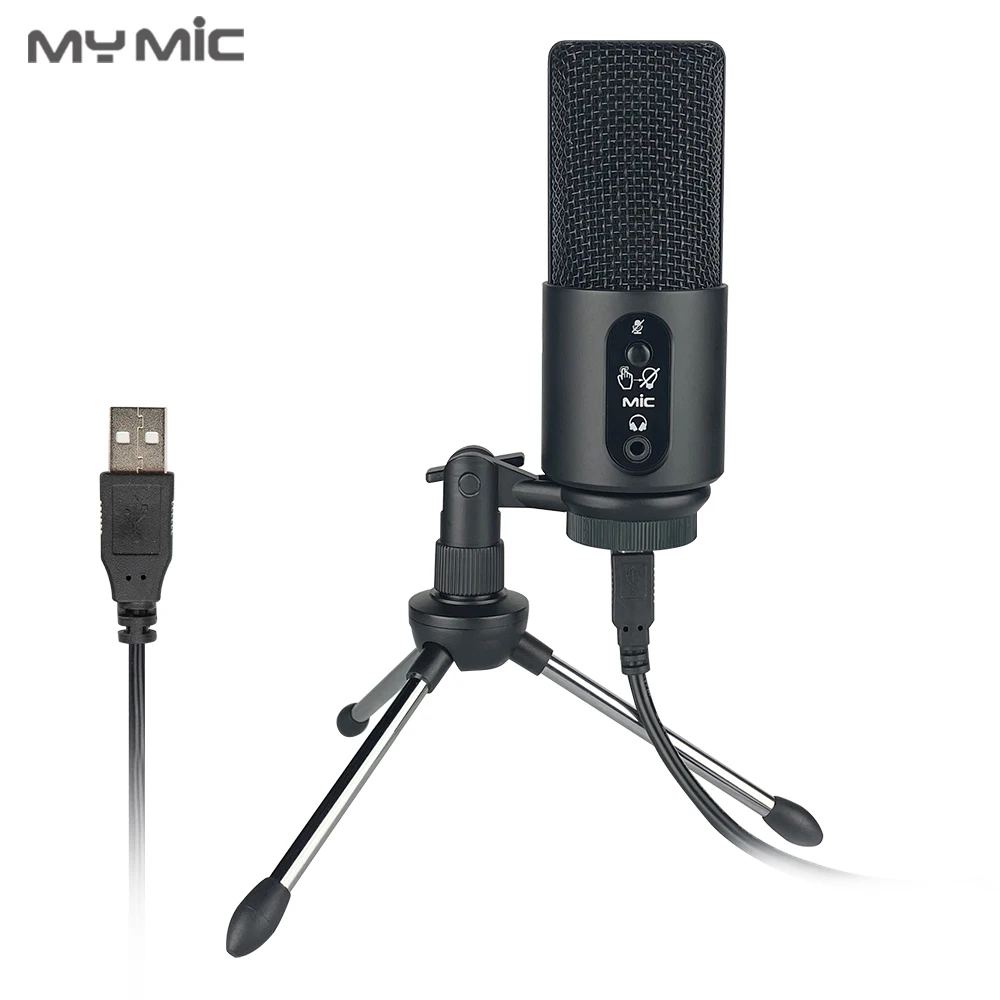 

MY MIC W111 192khz Podcast Studio Recording Condenser USB Microphone For Computer Gaming PC Laptop Vocals Broadcasting Singing