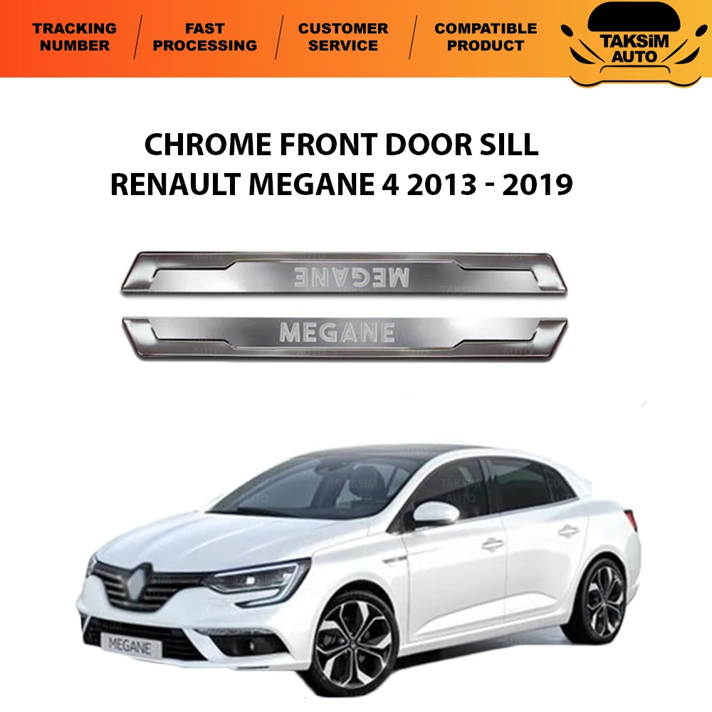 

Для Renault Megane 4 HB-SD хромированный порог передней двери 1 костюм 2 шт. Полный совместимый качественный автомобильный аксессуар
