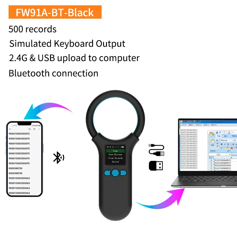

RFID-считыватель для животных Fonkan FW91A