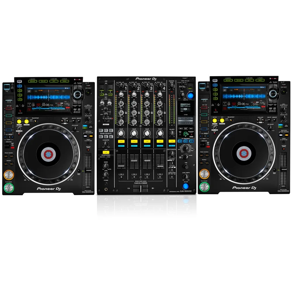 

BJ. BAND NEW Pioneer DJ Set 2x CDJ 2000 nexus2 nxs2 Nexus 2 1x DJM 2000 Nexus