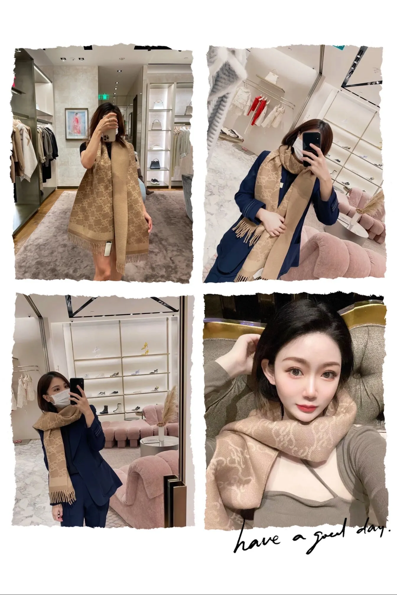 Новый Осенний Шарф Fendi