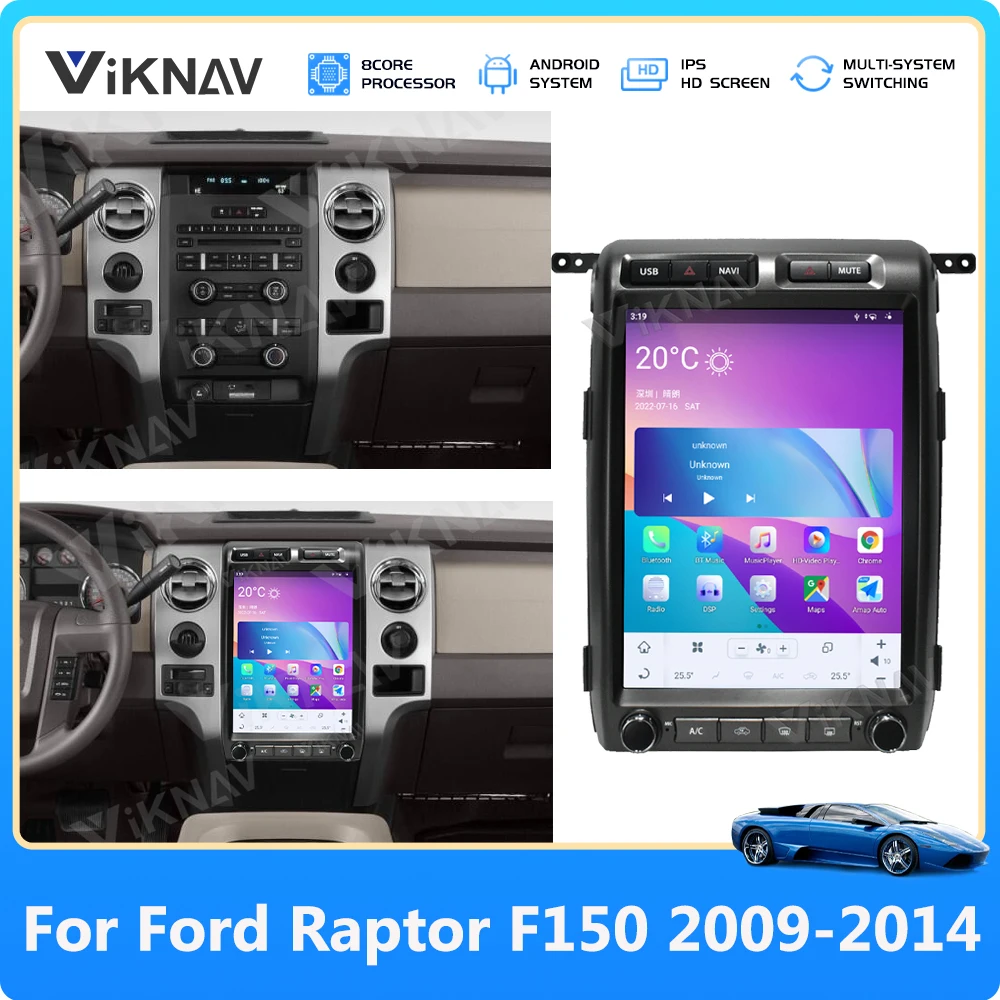 

Мультимедийный плеер для Ford F150 12,3-2009, 2014 дюйма, 2DIN, 128 ГГц