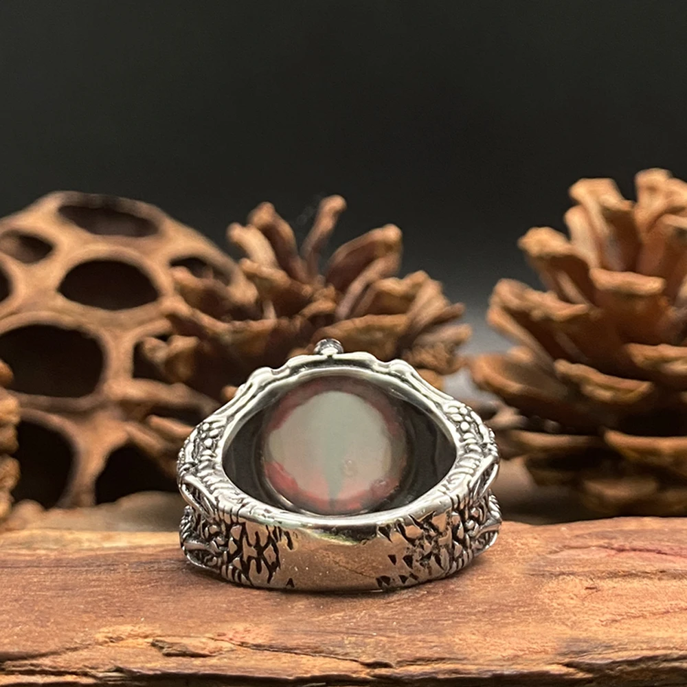 Кольцо с когтями дракона Дьявольские глаза для мужчин красный циркон глаз смерти