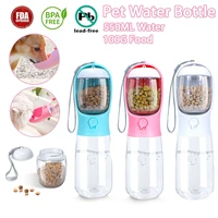 portable dog water bottle with storage food and water container for dog pets feeder bowl outdoor travel drinking bowls water