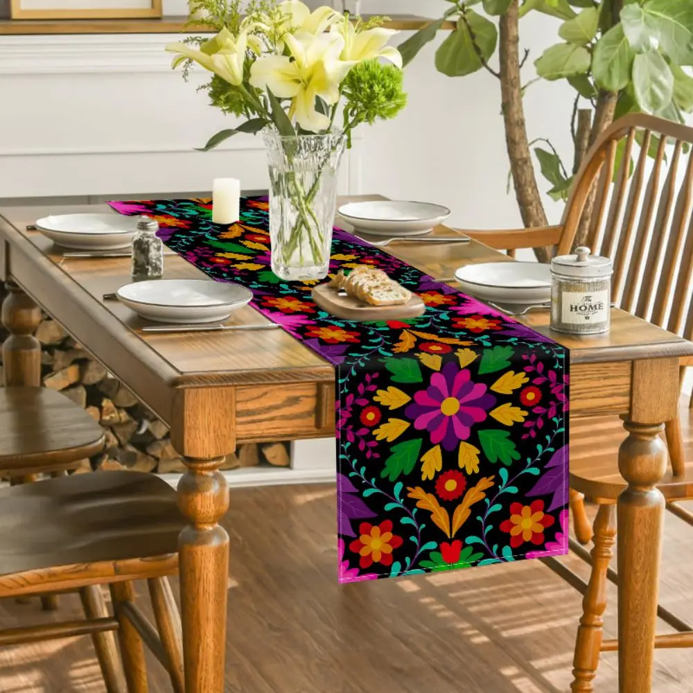 Доріжка для стола День мертвых мексиканский настольный коврик столовой ручная