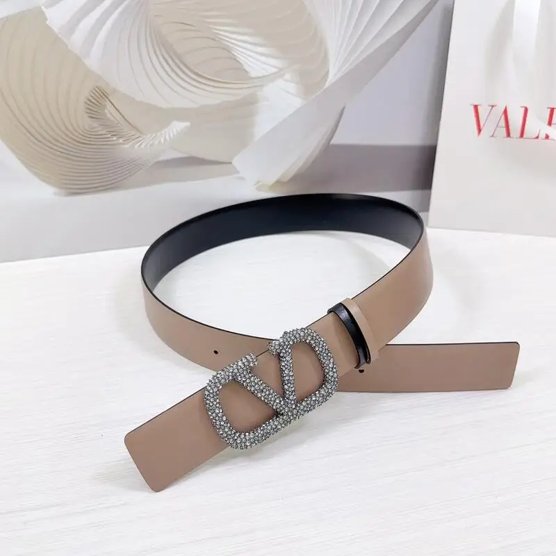 ln Стиль Ремень Dior Valentino Двусторонняя Головка Яловичная Кожа Ткань Медная