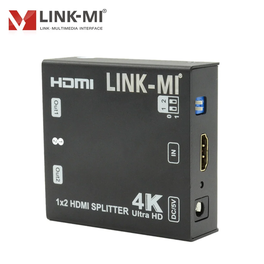Фото Двойной разветвитель HDMI 1x2, поддержка 4K60Hz YUV 4:2:0 HDCP EDID 15m HDMI 2,0 1 в 2 out UHD видео разветвитель №2
