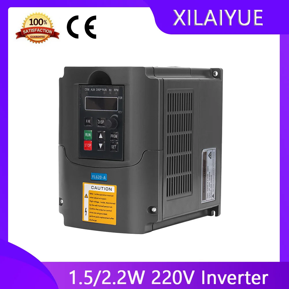 

2.2kw 220v VFD Variable Frequency Drive, 1.5kw/2.2kw/3kw Inverter 400Hz 10A VFD Inverter 1HP Input 3HP Output Frequency Inverter