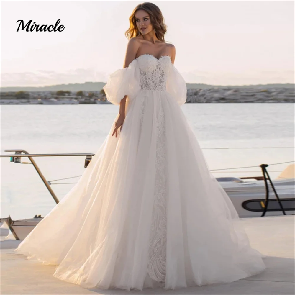 

Женское свадебное платье It's yiiya, белое элегантное платье трапециевидной формы с короткими рукавами и аппликацией на лето 2019