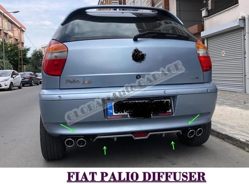 

Рассеиватель для Fiat Palio, удлинитель для заднего бампера, автомобильный аксессуар для стайлинга, универсальный выхлопной спойлер, наконечник для порога