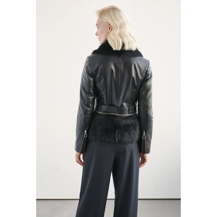 Рисунок 5 - Noella Натали Кожаное пальто черного