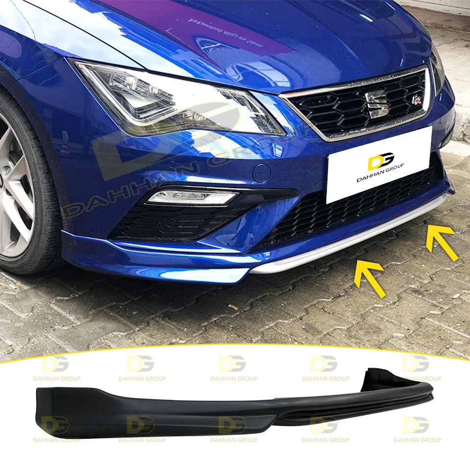 

Seat Leon MK3.5 Facelift 2017 - 2020 Custom Style Front Lip Splitter Blade Spoiler Wing Raw or Painted Plastic FR Cupra Kit