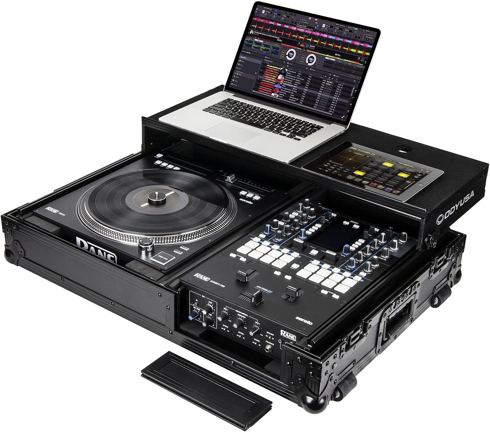 

2022 Drop Shipping Odyssey FZGS1RA1272WBL DJ Coffin with Glide Shelf for Rane 72 and 12