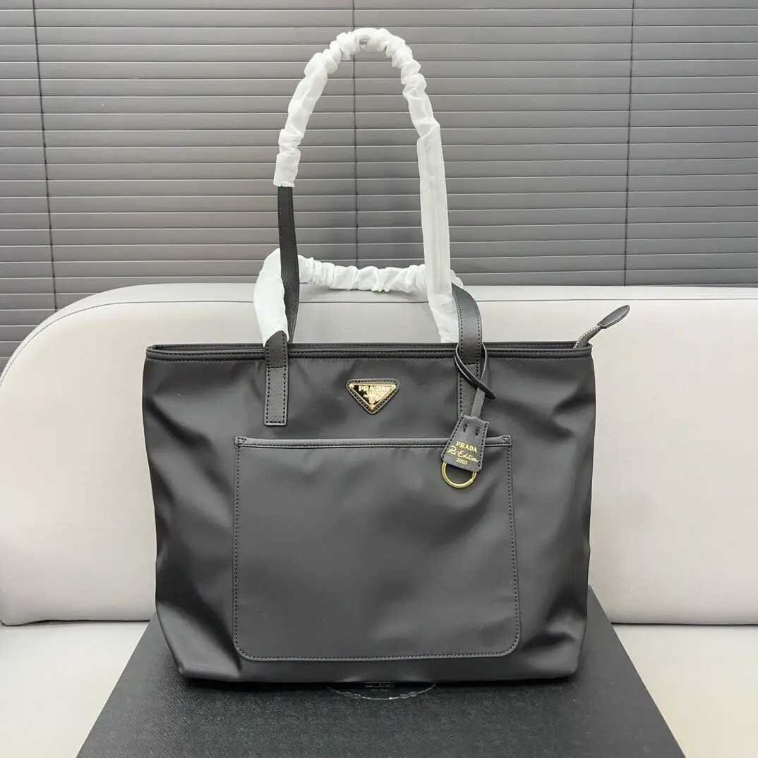 точная копия 1:1 Женская Сумка ТоуТ Prada Из НатуральНой Кожи