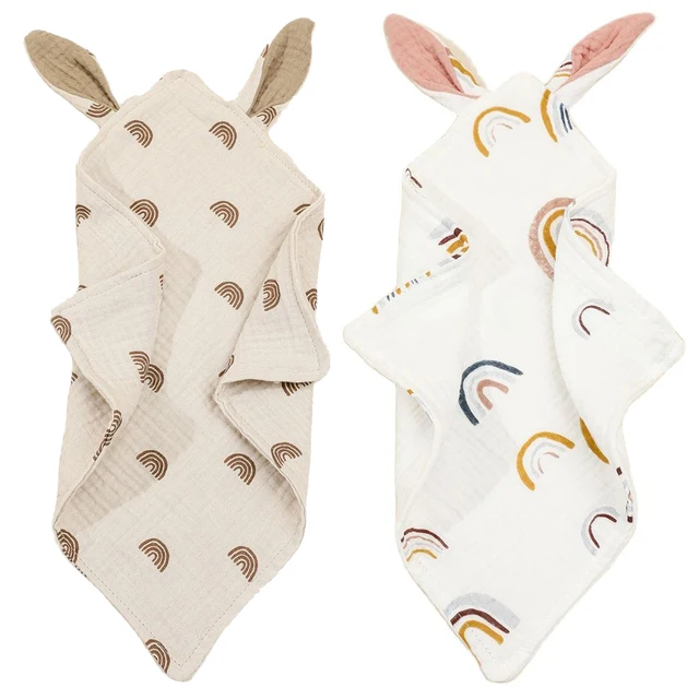 Newborn Baby Items Cotton Muslin Comforter Sleeping Dolls Blanket Soft Soothe Appease Towel for Baby Bibs Burp Cloths Infant 1