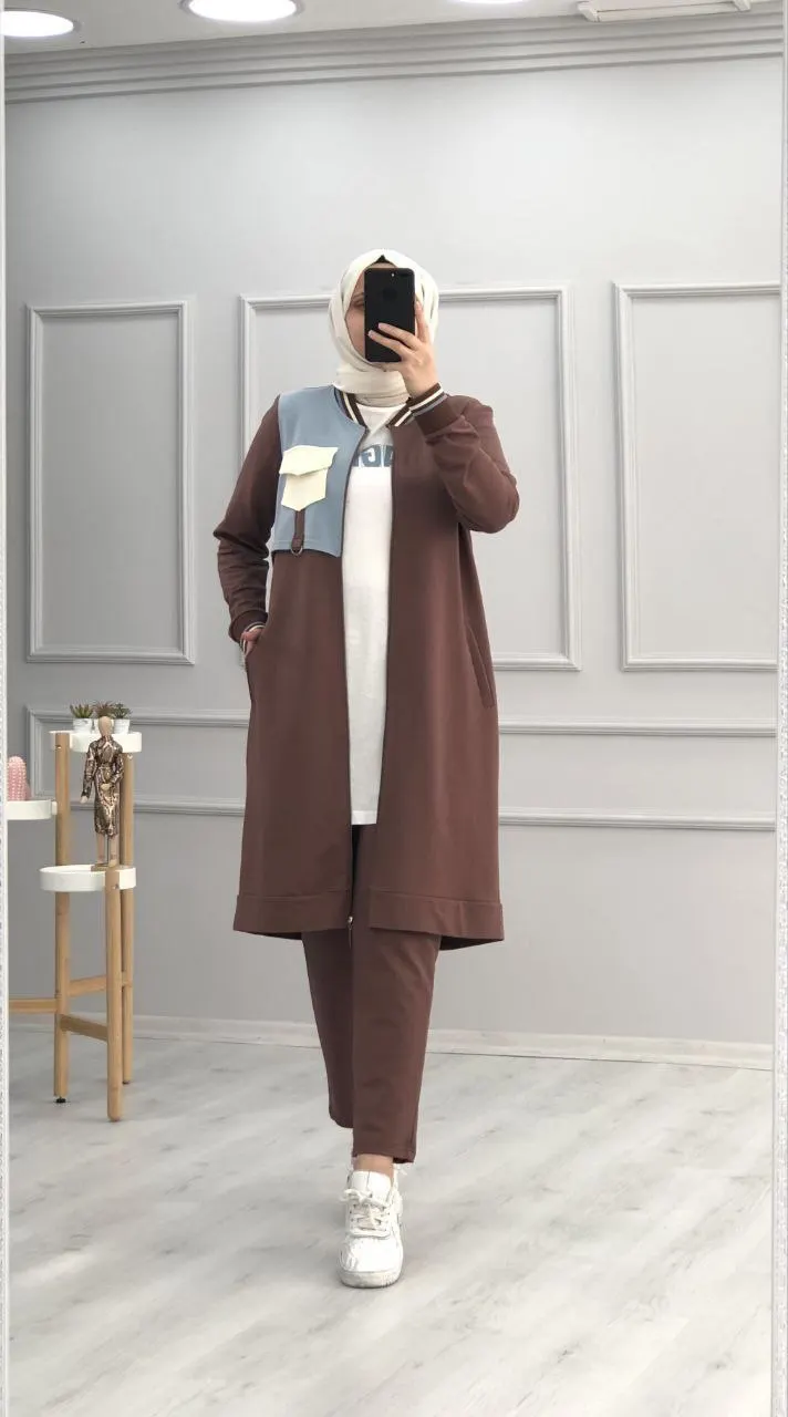 

New Season Islamic Women Sportswear 3 Piece Set Islamic Clothing Abaya Kaftan Dubai Arab Muslim Turkish Product Modest Fashion