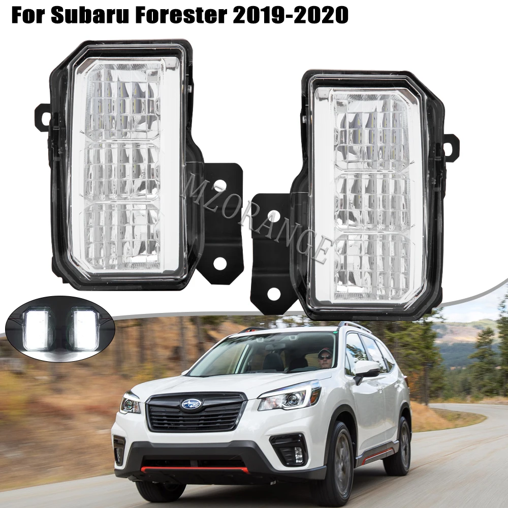 LED Fog Lamp for Subaru Forester 2019 2020 Front Bumper Fog Light Headlight Foglights Assembly Car Accessories Left Right