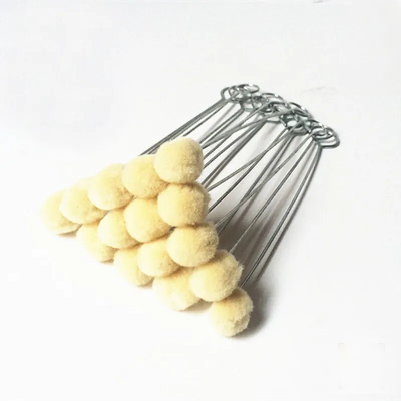 Новые 20шт DIY Кожаные инструменты для нанесения краски на шерстяной шарик Кисточки