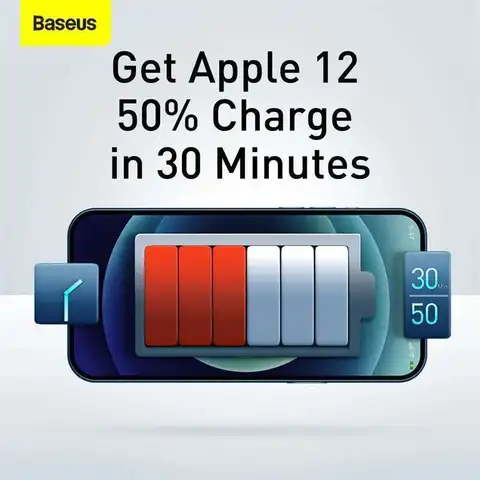 Зарядное Baseus 30 Вт Type IPhone 13 12 Pro Max Quick Charge 3.0 USB C PD Быстрая Зарядка Для Samsung Xiaomi Дорожное Зарядное