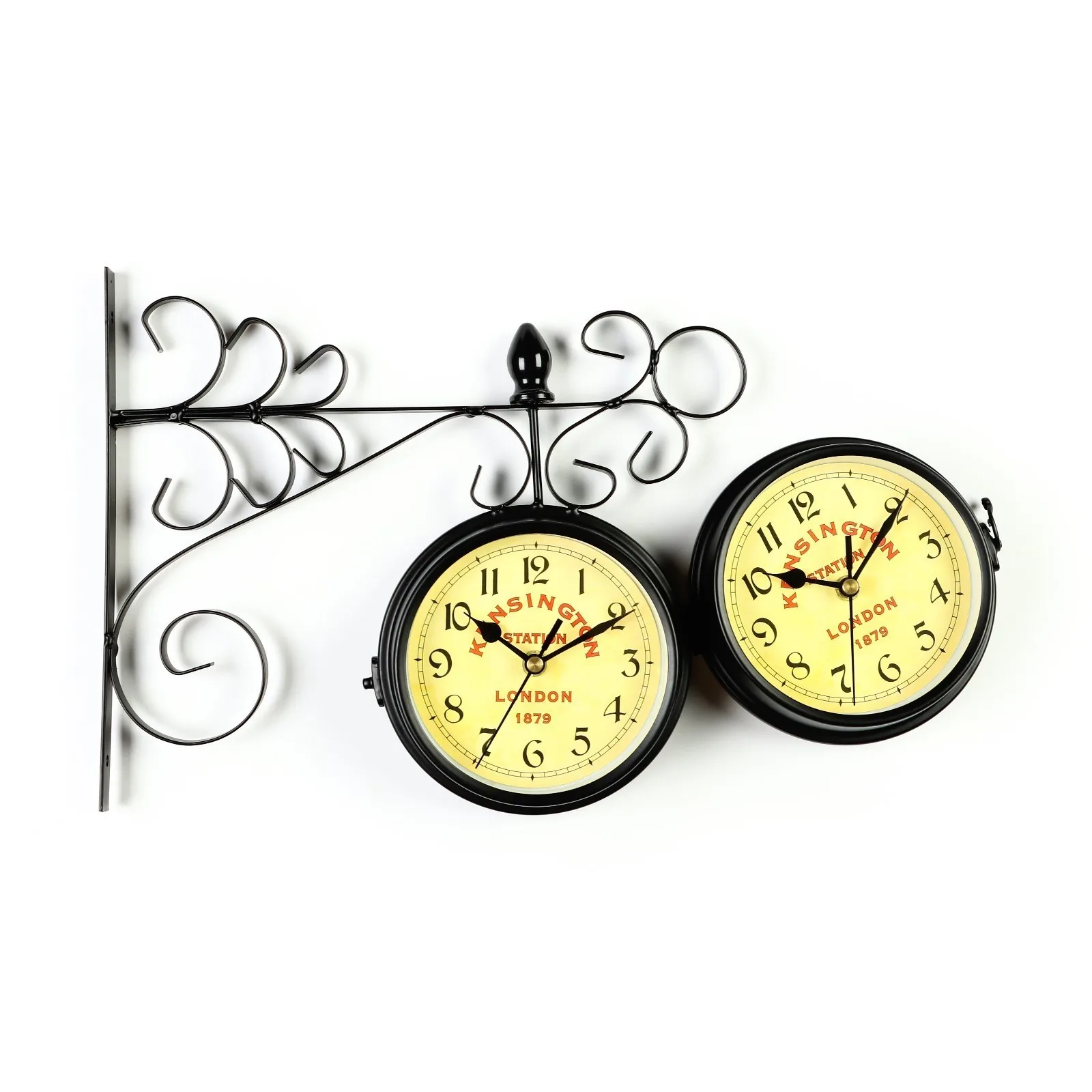 Часы настенные двусторонние на подвесе &quotТактоо&quot плавный ход 24 х 30 см