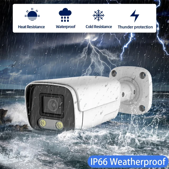 AHD Camera 4K 8MP Outdoor Street White Body CCTV Video Surveillance Colorful Night Vision Home Security Camera 5MP 2MP 1080P 3