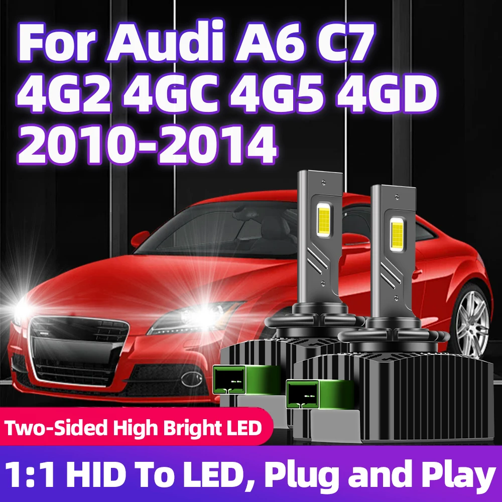 Светодиодный фонарь D3S 1:1 HID 360 Drgree Turbo 6000K 110 Вт 30000LM Plug&ampPlay для Audi A6 C7 4G2 4GC 4G5 4GD 2010 2011