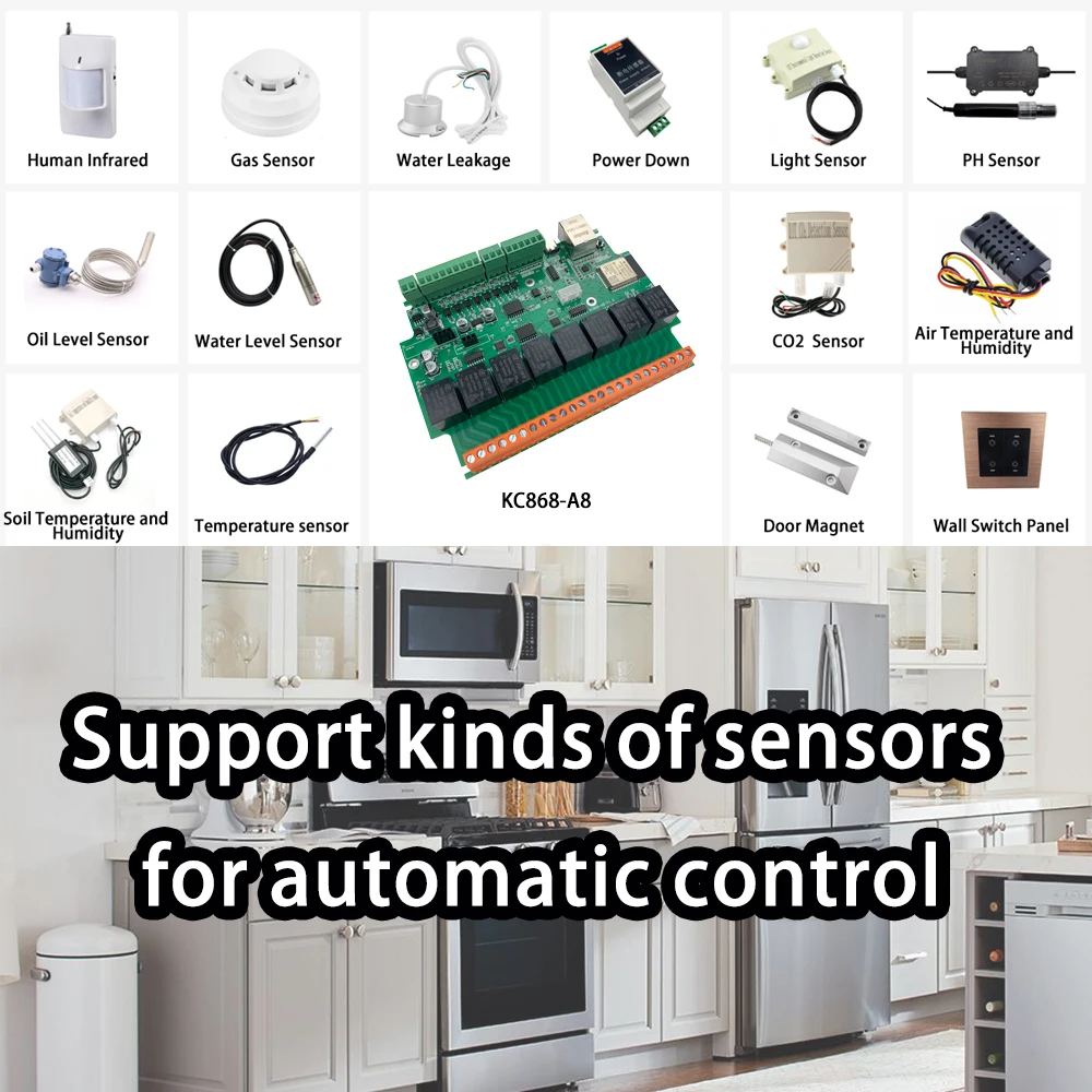 KC868-A8 Ethernet реле ESP32 макетная плата Wifi переключатель ESPhome домашний помощник Tasmota DIY (art.: 3920b91cfe074) - 3920b91cfe074