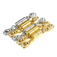 gold and silver necklace clasps magnetic jewelry locking clasps and closures bracelet lobster clasp connector for diy necklace