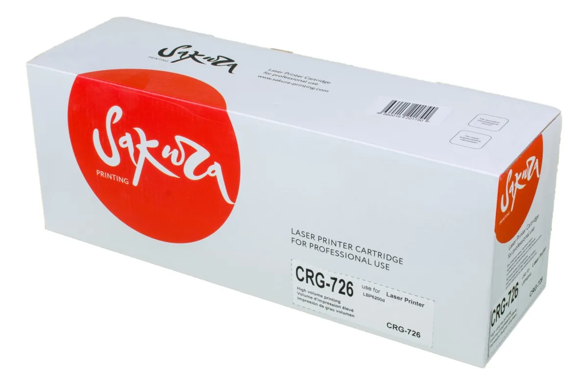 Cartridge Sakura crg726 726 (3483b002) for Canon lbp6200d black 2100 K. | Toner Cartridges